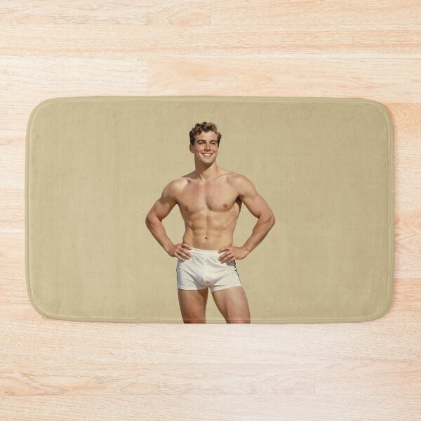 Item preview, Golden Glow - Vintage Athletic Aesthetic Beefcake designed and sold by gayishdesign.