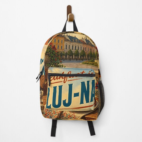 Item preview, Breakfast in Cluj-Napoca, Romania: scenic-Style Painterly Travel Poster designed and sold by LSVart.