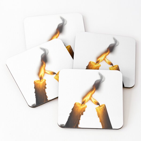 Item preview, Two Burning Candles | Hope Light | Inspirational Memorial Design designed and sold by Moss & Mellow.