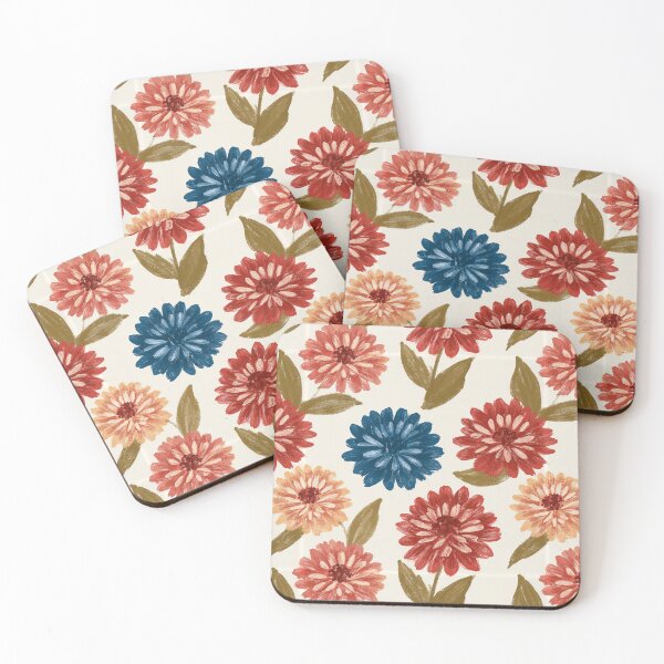 Item preview, Artistic Zinnia Print  - Birth Flower Pattern - Best Gifts For Dad designed and sold by RoyalStarsPatts.