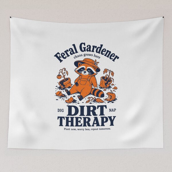 Item preview, Feral Gardener Dirt Therapy Organic Gardening designed and sold by LuminOrb.