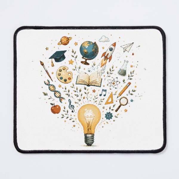 Item preview, Light Bulb of Ideas T-Shirt & Sticker | Inspirational Learning & Creativity Illustration designed and sold by Sunday.Supply.