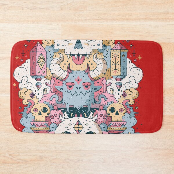 Item preview, Maximalist Doodle Monster Skull Robot Art designed and sold by Romgora.