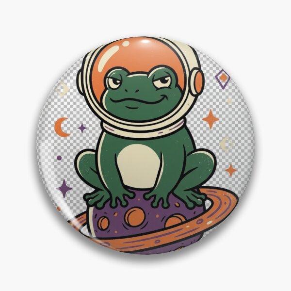 Item preview, Cosmic Frog Astronaut Vintage Space  designed and sold by SimoPumba.