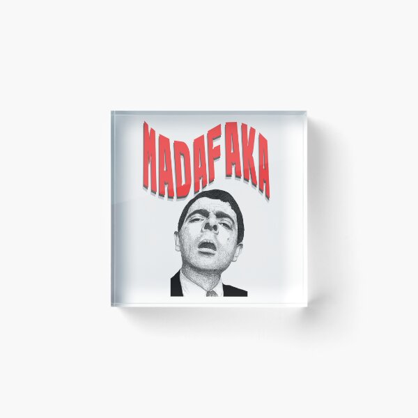 Item preview, Madadaka wit MR bean.......Funny Shocked Expression Typography Illustration designed and sold by Elkholy arts shop.