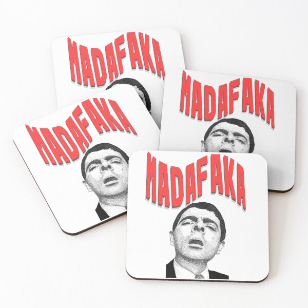 Item preview, Madadaka wit MR bean.......Funny Shocked Expression Typography Illustration designed and sold by Elkholy arts shop.