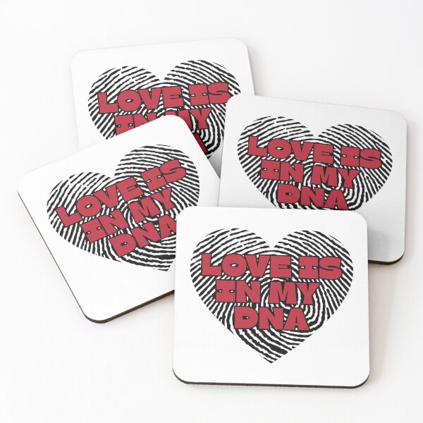Item preview, Love Is In My DNA Fingerprint Heart Design Romantic DNA Love Quote designed and sold by HYPNK.