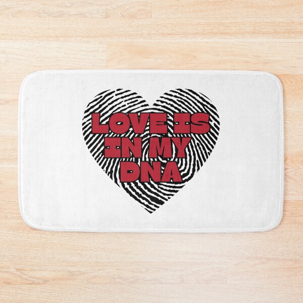 Item preview, Love Is In My DNA Fingerprint Heart Design Romantic DNA Love Quote designed and sold by HYPNK.