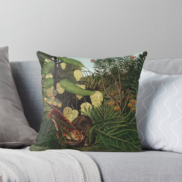 Item preview, Jungle - Henri Rousseau - Vintage Jungle Wall Art Print for Tropical Home Decor designed and sold by RickE.