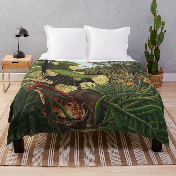 Item preview, Jungle - Henri Rousseau - Vintage Jungle Wall Art Print for Tropical Home Decor designed and sold by RickE.