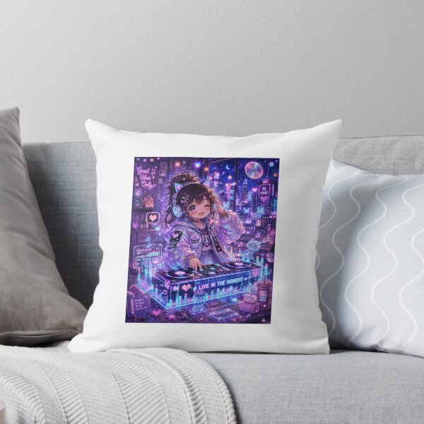 Item preview, Cyber Dream DJ Girl Sticker designed and sold by blossomfun.