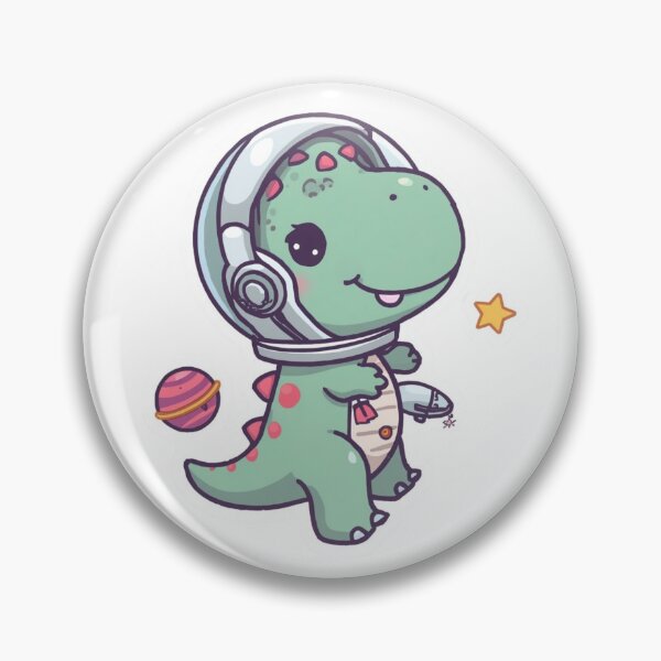 Item preview, Astronaut Dinosaur Sticker | Space Dino Illustration | Galaxy Dinosaur Art | Cosmic T-Rex Vinyl Sticker designed and sold by Pandey14.