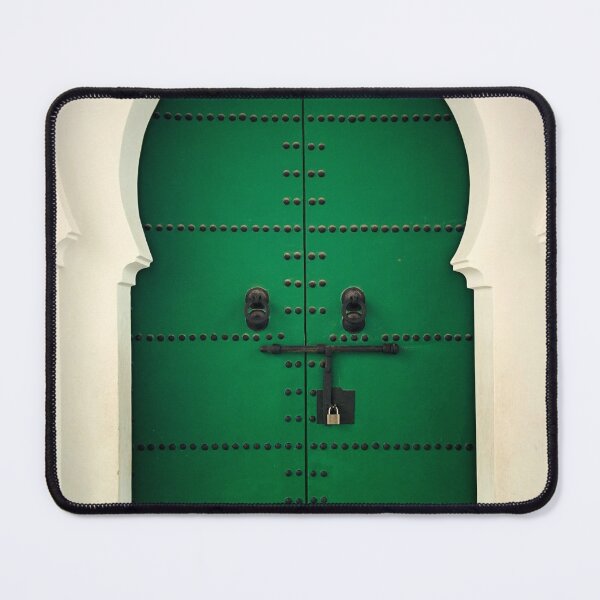 Item preview, Moorish antique green door colorful fine art photograph wall print art designed and sold by Jéanpaul Ferro.