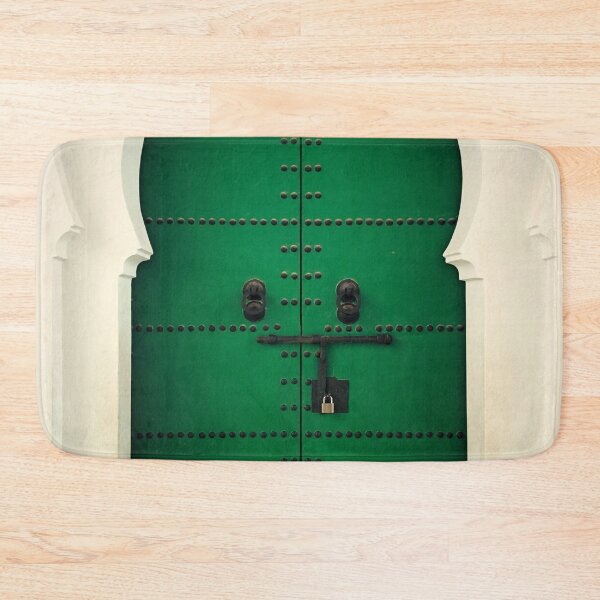 Item preview, Moorish antique green door colorful fine art photograph wall print art designed and sold by Jéanpaul  Ferro.