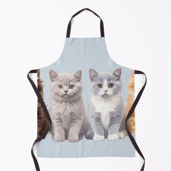 Item preview, Four Adorable Watercolor Kittens - Cute Cat Lineup Illustration designed and sold by BLUESKY11a.