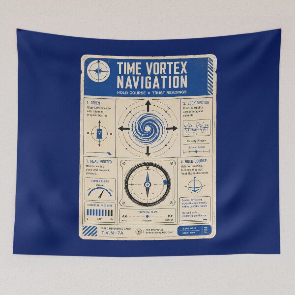 Item preview, Time Vortex Navigation Reference Card designed and sold by agearb.