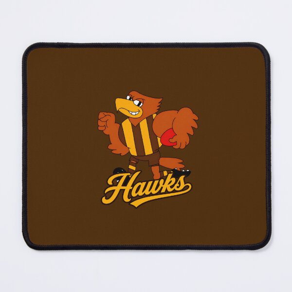 Item preview, Hawthorn Hawks AFL Mascot Logo designed and sold by Luke Foran Sports Art.