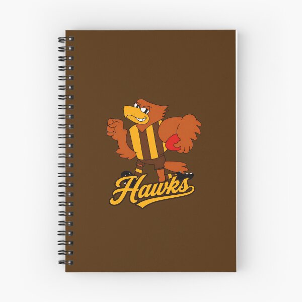 Item preview, Hawthorn Hawks AFL Mascot Logo designed and sold by Luke Foran Sports Art.