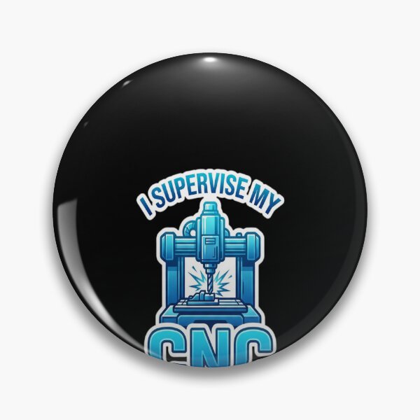 Item preview, I Supervise My CNC blue version designed and sold by GiftingBob.
