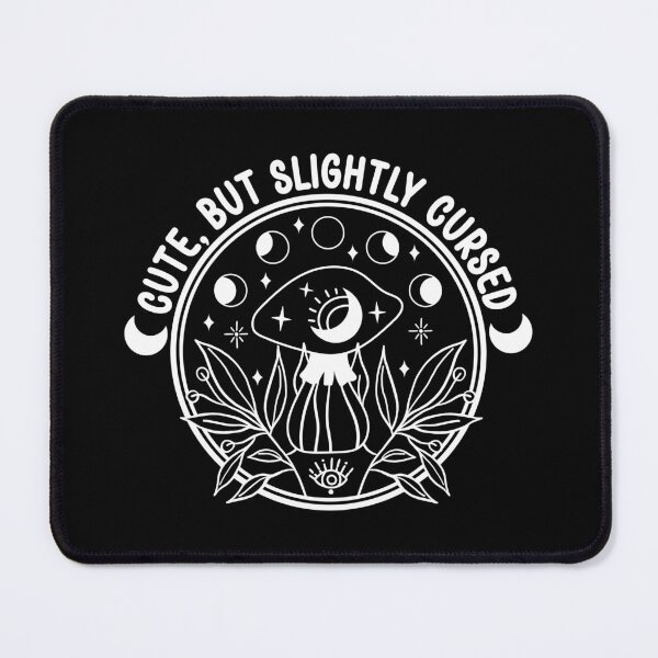 Item preview, Cute But Slightly Cursed - Funny Witchy Whimsigoth Mushroom Badge designed and sold by the-Z3nith.