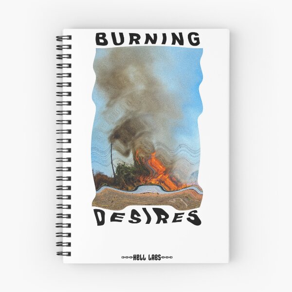 Item preview, Burning World Distorted Streetwear Graphic | Abstract Fire Aesthetic | Grunge Y2K Goth Poster, Sticker & T-Shirt Design designed and sold by rileyhells.