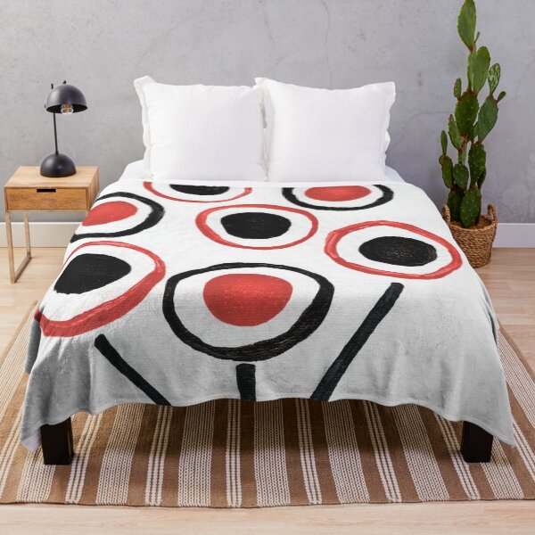Item preview, Geometric Flower Poppy Bouquet Abstract designed and sold by Kristy Carpenter.