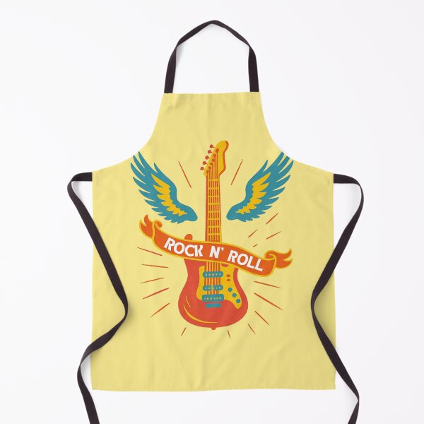 Item preview, Rock N Roll Guitar - Vintage Rock Wings Retro Music designed and sold by creativerooney.