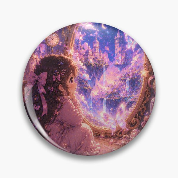 Item preview, Dreamy Mirror Portal Girl Sticker designed and sold by blossomfun.
