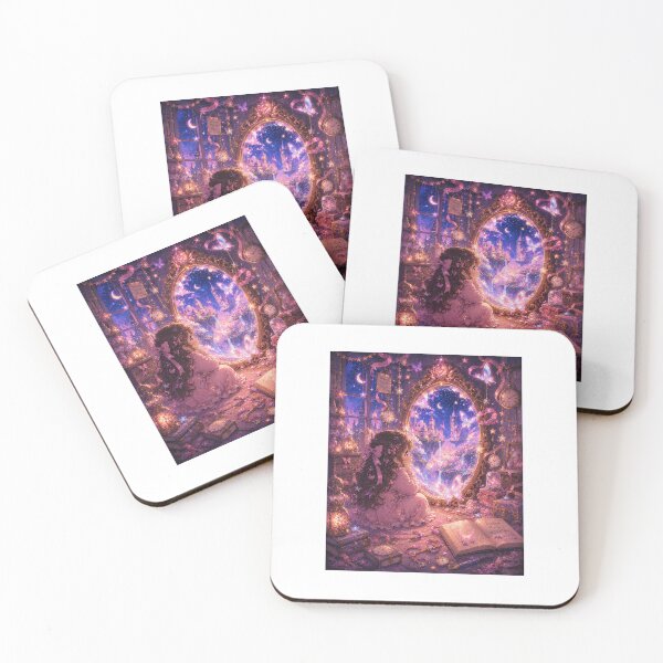 Item preview, Dreamy Mirror Portal Girl Sticker designed and sold by blossomfun.