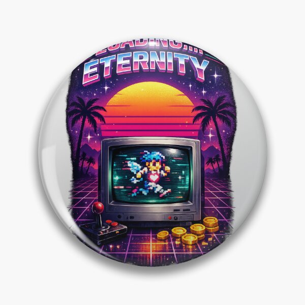 Item preview, Loading Eternity – Retro Gaming Vaporwave Design designed and sold by Arrow2025.