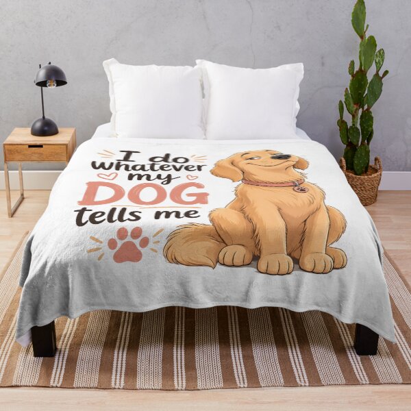 Item preview, I Do Whatever My Dog Tells Me Funny Golden Retriever Dog Lover designed and sold by Charles4719.
