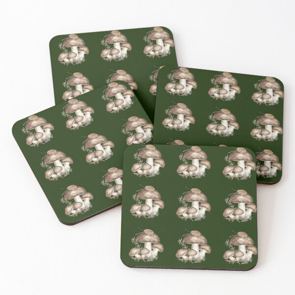 Item preview, ​Forest Green Mushroom Seamless Pattern Cottagecore Botanical designed and sold by ​Jyoti Digital Artist.