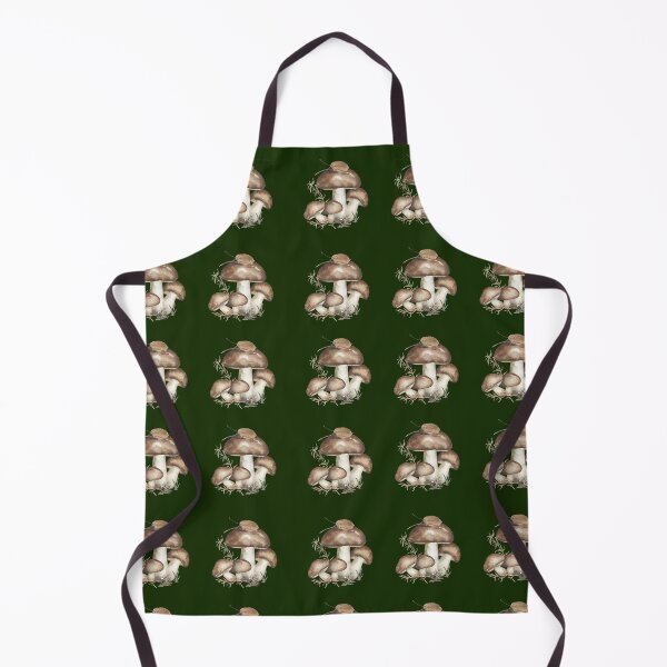 Item preview, Forest Green Mushroom Seamless Pattern Cottagecore Botanical designed and sold by Jyoti Digital Artist.