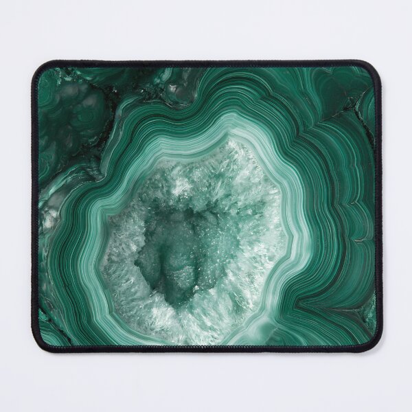 Item preview, Emerald Malachite Green Stone Swirl Pattern designed and sold by FrostyFrisby.