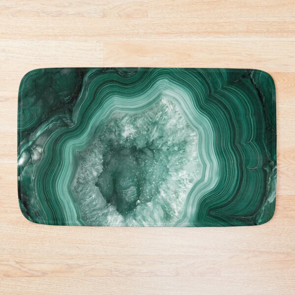 Item preview, Emerald Malachite Green Stone Swirl Pattern designed and sold by FrostyFrisby.