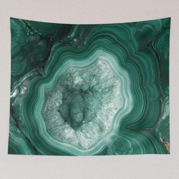 Item preview, Emerald Malachite Green Stone Swirl Pattern designed and sold by FrostyFrisby.