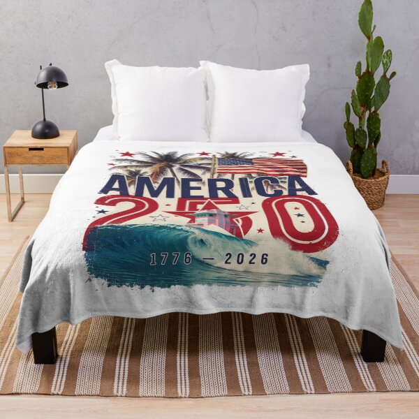 Item preview, America 250 Miami Semiquincentennial Vintage USA Beach Flag v4 designed and sold by DarylWelsh2024.