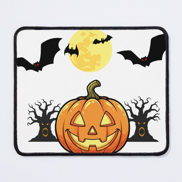 Item preview, Jack O Lantern Pumpkin with Moon and Bats designed and sold by DearBunnyArt.