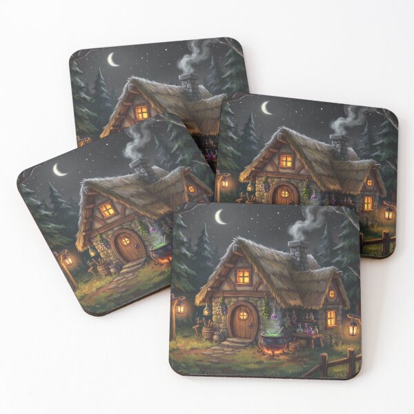 Item preview, The Witch's Forest Cottage designed and sold by RedPeaStudio.
