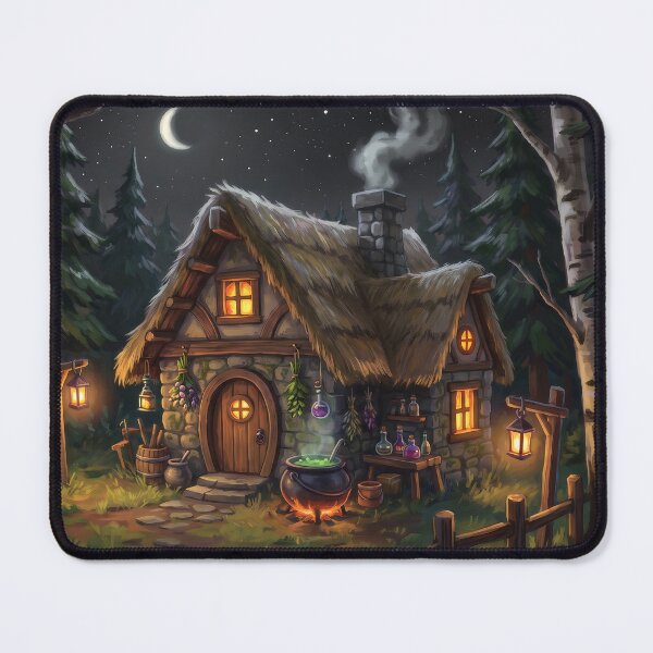 Item preview, The Witch's Forest Cottage designed and sold by RedPeaStudio.