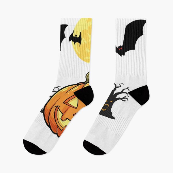 Item preview, Jack O Lantern Pumpkin with Moon and Bats designed and sold by DearBunnyArt.