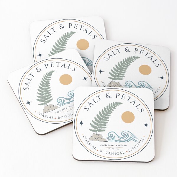 Item preview, Salt & Petals Coastal Botanical Badge designed and sold by N72 Heritage.