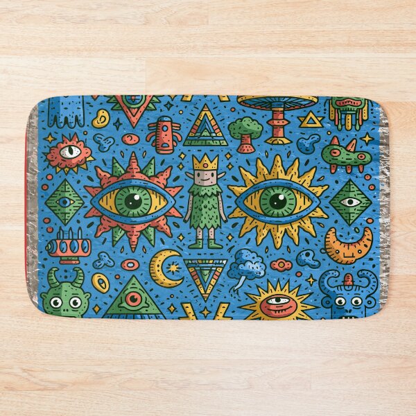 Item preview, Vibrant Psychedelic Mystical Creature Pattern designed and sold by Romgora.
