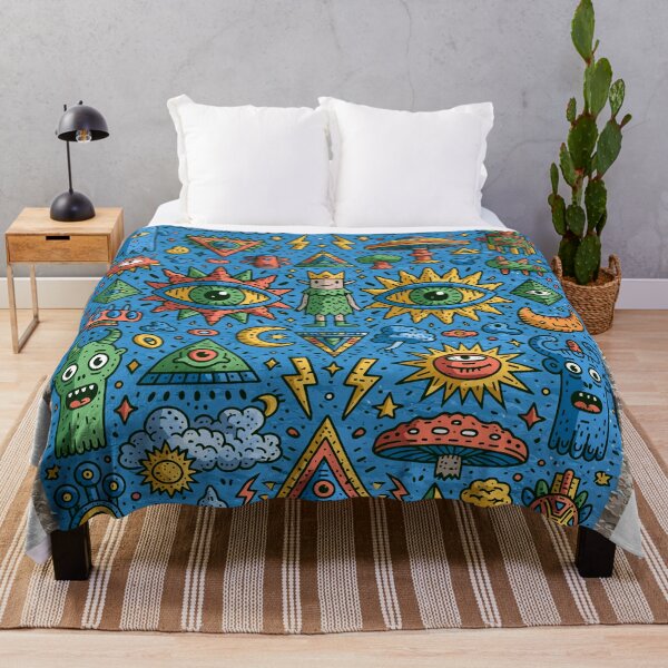Item preview, Vibrant Psychedelic Mystical Creature Pattern designed and sold by Romgora.