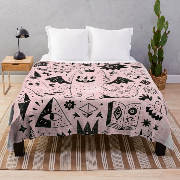Item preview, Playful Monsters and Occult Symbols Doodle Art designed and sold by Romgora.