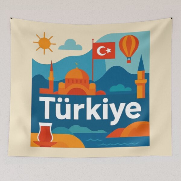 Item preview, Türkiye Culture & Travel | Turkish Heritage, Istanbul & Cappadocia Illustration designed and sold by Yasmine Mohammed.
