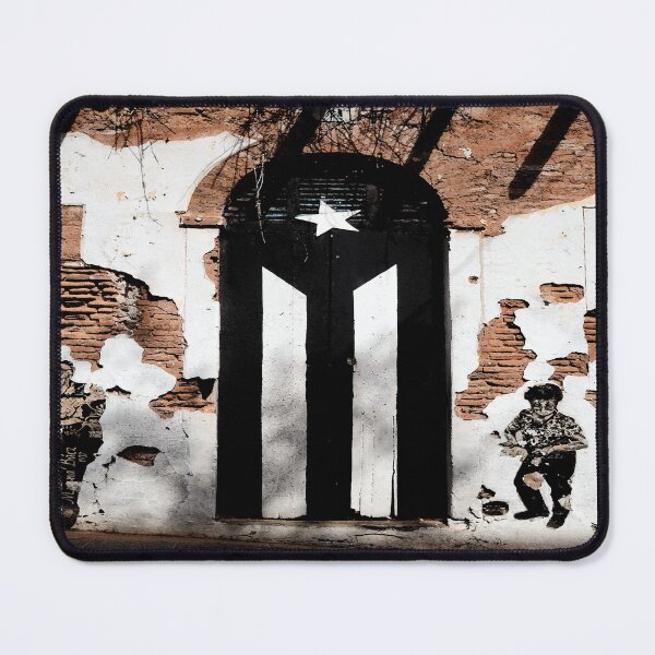 Item preview, Puerto Rico Flag Resistance Boricua Pride B/W designed and sold by erozzz.
