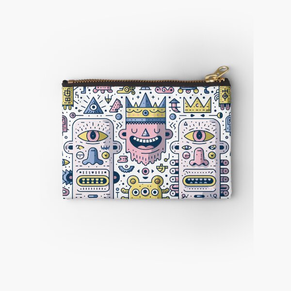 Item preview, Whimsical Abstract Doodle Creatures Folk Art designed and sold by Romgora.