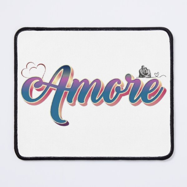 Item preview, Amore Italian Love Word Art Elegant Gradient Cursive Print designed and sold by Miheerala.