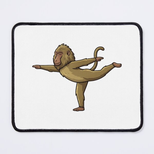 Item preview, Baboon Warrior 3 Single Leg Balance Stretch designed and sold by moTshiTshi.